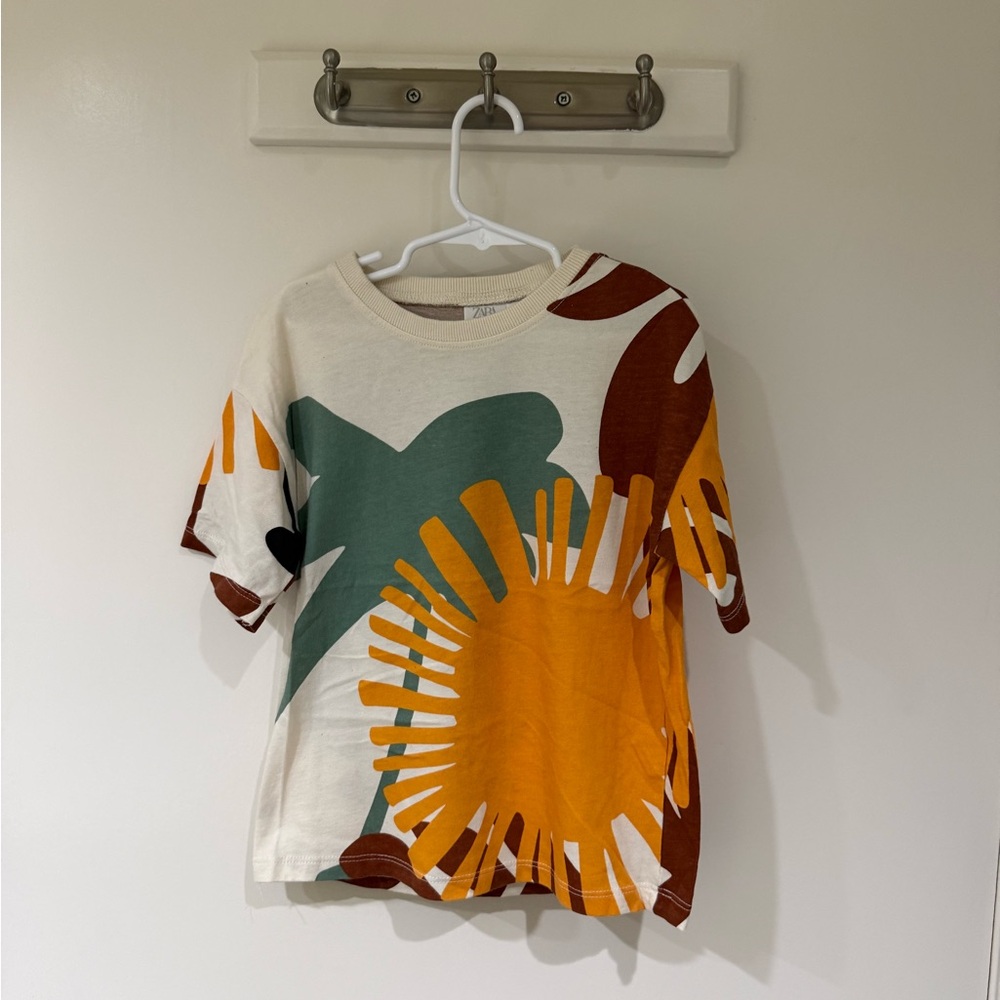 Zara Tropical Sun Tee 5-6 Years